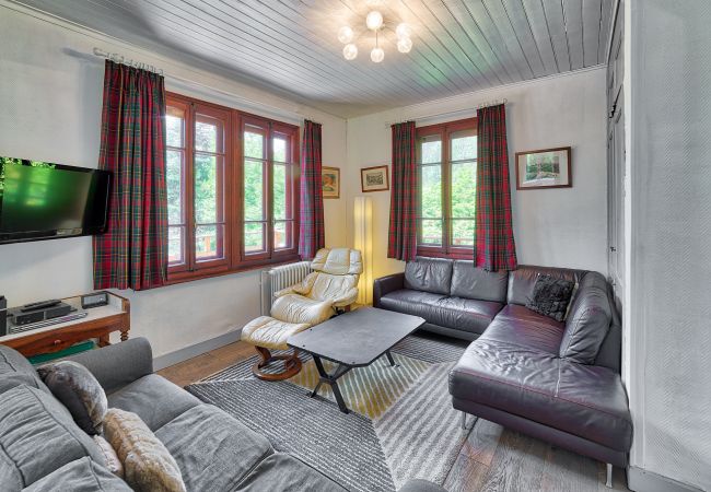Chalet Chamonix salle de séjour Salle de séjour spacieuse et confortable
