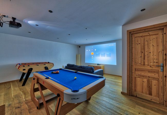Chalet games room Les Houches Large and spacious games room