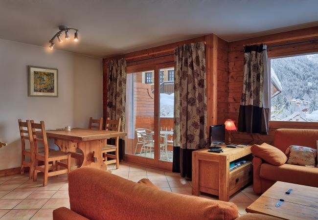 Chamonix apartment living space Comfortable and spacious living area