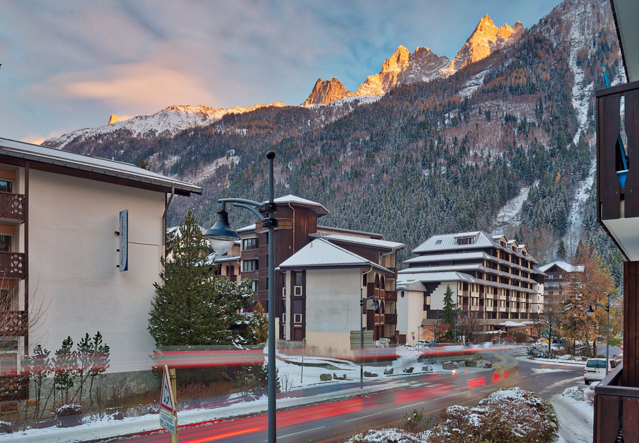 Chamonix studio views Views of the mountain peaks from Chamonix Sud