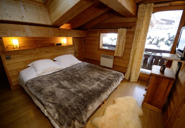 Chamonix chalet luxury double bedroom Large double bedroom with king size bed